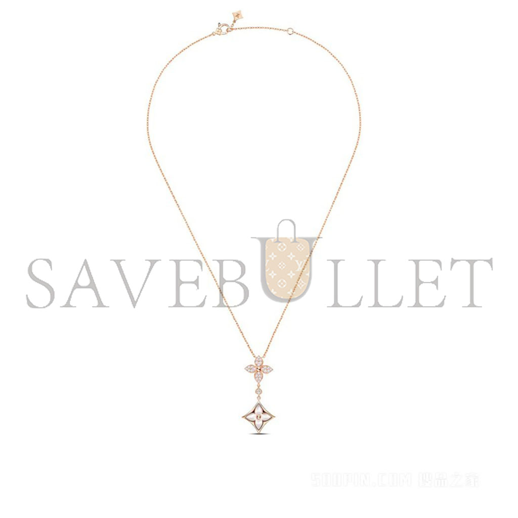 l**is V*t*n color blossom double star 18k necklace q94355